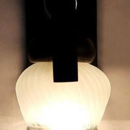 Somil Premium Designer Glass Wall / Night Lamp Elegant & Stylish Dcor Accent for Modern Interiors, color- Black, White, Brown, Size:- 19 X 32 X 29.5 CM-image-56