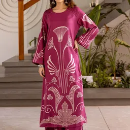 KALINI Women Ethnic Motifs Printed Regular Beads and Stones Kurta with Palazzos-picture-41