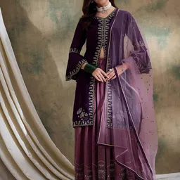 Miss Ethnik Embroidered Thread Work Ready to Wear Lehenga & Blouse With Dupatta-picture-18