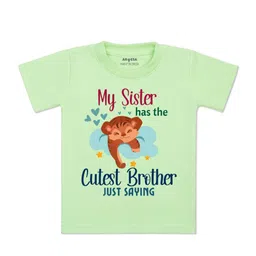 Arvesa Kids Typography Printed Cotton T-shirt-picture-28