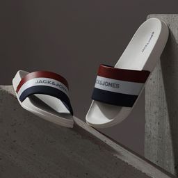 Jack & Jones Men Striped Sliders-image-47