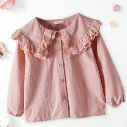 FOREVER FRIDAY Girls Peter Pan Collar Pure Cotton A-Line Regular Top-image-37