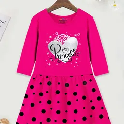 YK X Trampoline Polka Dot Print Fit & Flare Dress-10