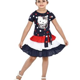 BAESD Girls Printed T-shirt with Skirt-image-90