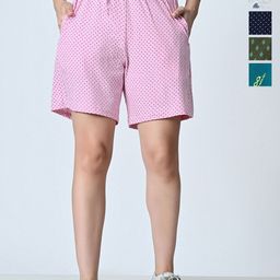 BAESD Women Printed High-Rise Shorts-image-19