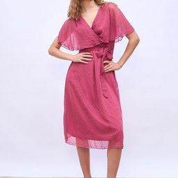 Styli Flutter Sleeve Midi Dress-image-15