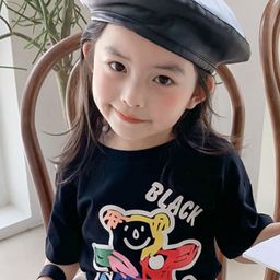 LULU & SKY Girls Printed Extended Sleeves Pockets T-shirt-picture-0