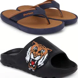 Pampy Angel Men Brown Flip Flops-image-92
