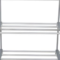 Decent Hut Grey 9-Tier Stainless Steel Shoe Rack-94