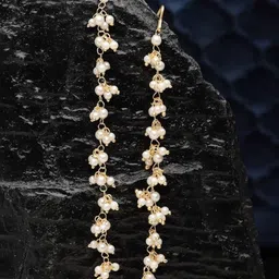 Anouk Gold Plated Pearls Beaded Classic Ear Chains-9