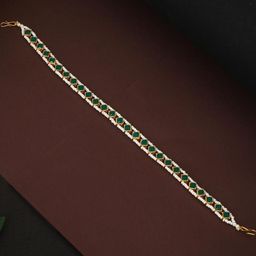 flying beads Gold-Plated Pearls Studded Matha Patti-image-66