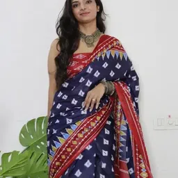 JAINICA Floral Pure Cotton Saree-picture-12