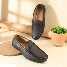 Synthetic | Soft Comfortable | Buckle Loafers | Casual & Office Wear | Loafers For Men-image-93