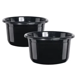 Kuber Industries Black 2 Pieces Light Weight Bath Tubs-image-88