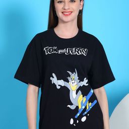 Dreambe Women Typography Printed Drop-Shoulder Sleeves T-shirt-picture-39