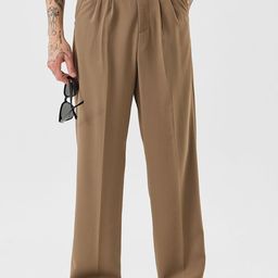 Snitch Tan Mid-Rise Relaxed Fit Trouser-image-76