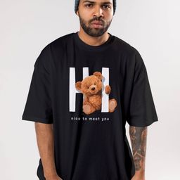 FLYIND VOGUE OUTFIT Men Bio Finish Graphic Printed Round Neck Cotton Oversized T-shirt-image-76