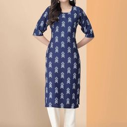 Ethnic basket Women Multicoloured Poly Crepe Kurta Sets-picture-24