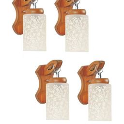 Somil Premium Designer Glass Wall / Night Lamp Elegant & Stylish Dcor Accent for Modern Interiors, color- White, Size:- 18 X 22 X 29.5 CM-image-91