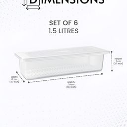 Aura Transparent Set of 1 Regular Multi-Utility Organisers image 3