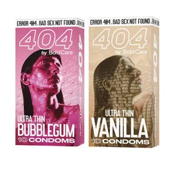 Bold Care Set Of 2 Ultra Thin Vanilla & Bubblegum Flavored Condoms - 10 Pcs Each-53