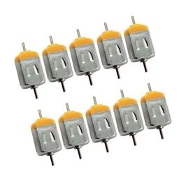 generic DC 3V High Speed Double Shaft Mini 130 DC Motor for DIY Hobby Toy Model Kit (Pack of 10) image 1