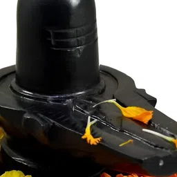 Navyaksh Black Religious Shivling Idol  Showpiece image 2