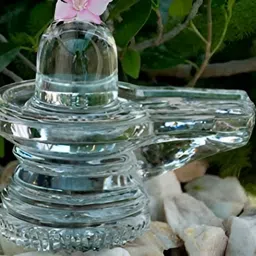 Navyaksh Transparent Shivling Showpiece image 2