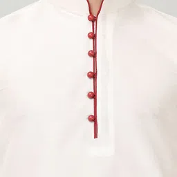 LEMONX Men Regular Dupion Silk Kurta with Dhoti Pants image 2
