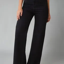 DOLCE CRUDO Women Bootcut High-Rise Stretchable Jeans-picture-14