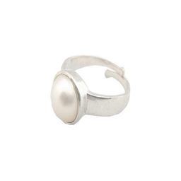 GenZcomplex Silver-Plated Brass Pearls Finger Ring-image-77