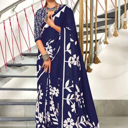 DIVASTRI Designer Block Print Saree-picture-46
