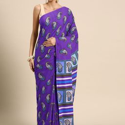 BUTA BUTI Floral Pure Cotton Saree-image-21