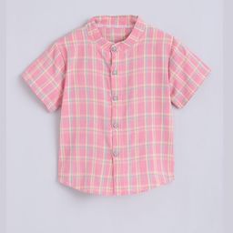 hopscotch 2-Pc Checked Shirt & Denim Dungaree-picture-12
