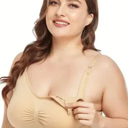 BRACHY Full Coverage Removable Padding Non-Wired Regular Maternity Bra image 3
