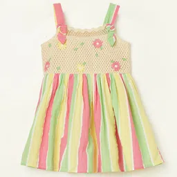 Juniors by Lifestyle Striped Off-Shoulder A-Line Dress-picture-47