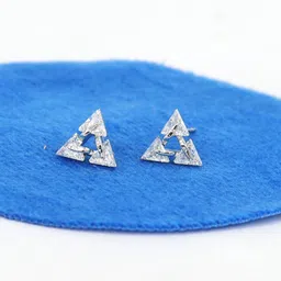 VAGHBHATT Triangular Studs Earrings image 2