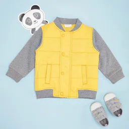 Pantaloons Baby Boys Puffer Jacket with Patchwork-18
