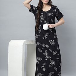 QUIRA Printed Maxi Nightdress-image-93