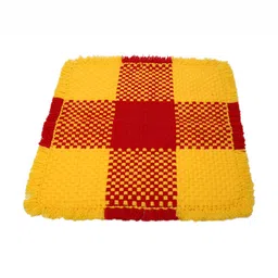 Jaipur Woollen Handicraft Yellow & Red Handmade Prayer Mat-picture-20
