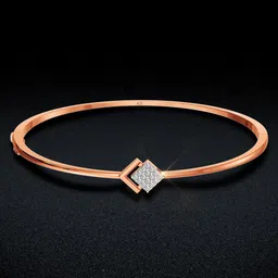 Joyalukkas Sleek Square Charm Diamond Bracelet-6.86 gm-image-6