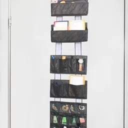 prettykrafts Black of Reusable Wall Hanging Organisers-47