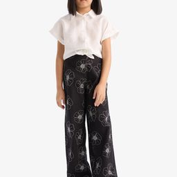 DeFacto Girls Floral Printed Trousers-image-59