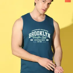 WOOSTRO Pack Of 2 Printed Super Combed Cotton Gym Vests VWS26(BKLN PEACOCK)(98 ORANGE)-image-51