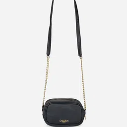 Carlton London Half Moon Sling Bag with Quilted-6