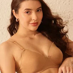 Clovia Women Full Coverage Lightly Padded Cotton T-shirt Bra-57