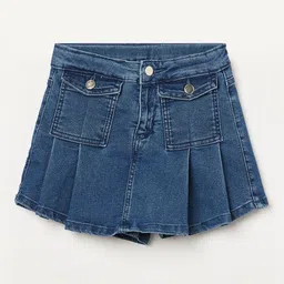Fame Forever by Lifestyle Girls Cotton Pleated Knee Length Skort-picture-17