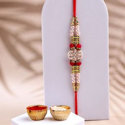 ADIVA Thread Rakhi With Roli Chawal Chandan & Greeting Card-image-71