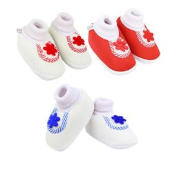 NESKA MODA 6 To 12 Months Infants Set of 3 Pair Cotton Slip-On Shoes/ Booties-image-72