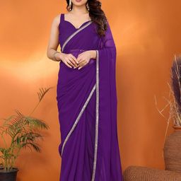KALINI Gotta Patti Poly Georgette Saree-image-80